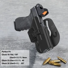 G23 G19M Holster Fit Glock 19 23 32 G23 G19M Gen4 G19 gen1-5 9mm .40 OWB Holder