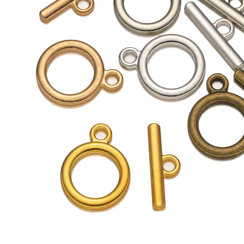OT Toggle End Clasps - Closure Fastener Buckle Connectors Jewelry Crafts 10Sets - Image 3 of 4