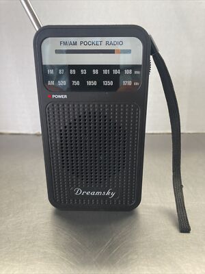 DreamSky Pocket Radio Battery Operated AM / FM with Loud Speaker Great Reception