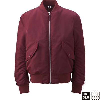 red blouson jacket
