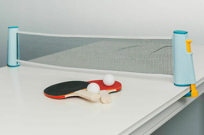 Tragbares Instant Tischtennis Set mit Schlägern Bällen und Netz Tischtennis Reise Spaß