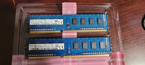 SK hynix KOREA 8GB (2x4GB) DDR3 1600MHz PC3-12800U Memory 240pin DIMM PC RAM - Photo 2/5