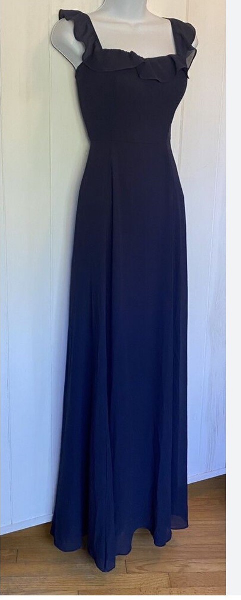 diana formal one shoulder ruffle dress Deanna One-Shoulder Ruffle Maxi Dress Light Blue