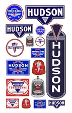 1:87 HO scale model vintage Hudson car automobile service signs