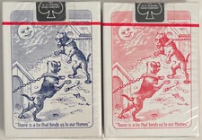 Bulldog SQUEEZERS Playing Cards Red & Blue 2 Deck Set USPCC Sealed