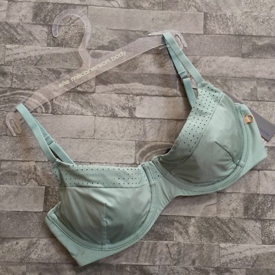 ELLE MACPHERSON GLATTER ATMUNGSAKTIVER STOFF BÜGEL BH GRÖSSE 32D EINZELHANDEL £39