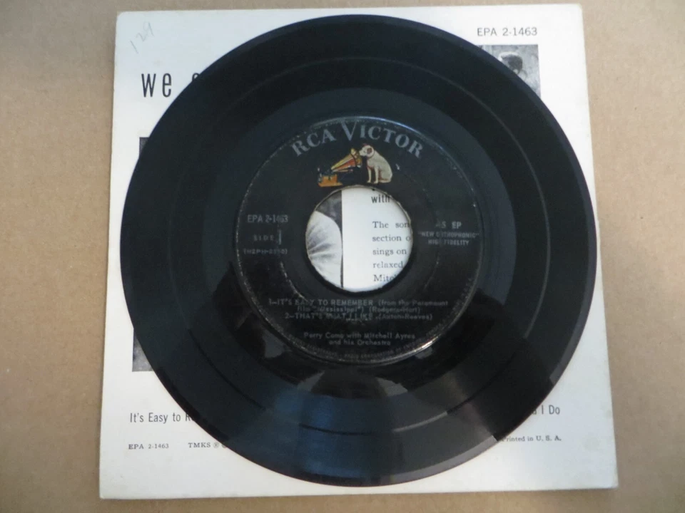 Perry Como – We Get Letters (Vol. II) - 1957 - RCA Victor EPA 2-1463 7" EP G/VG - Image 4 of 4