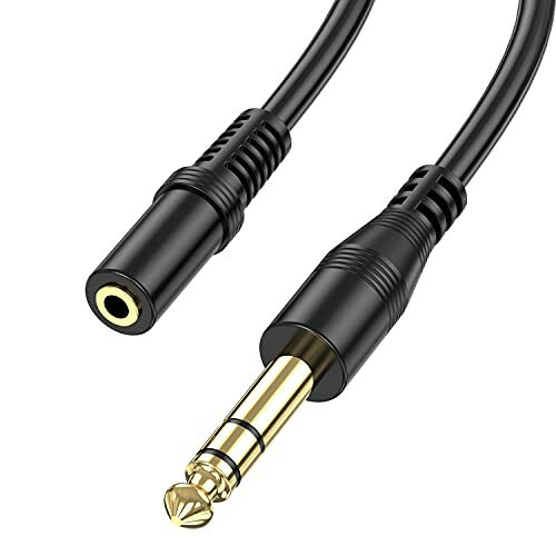 6.35mm 3.5mm conversion cable 0.3m 