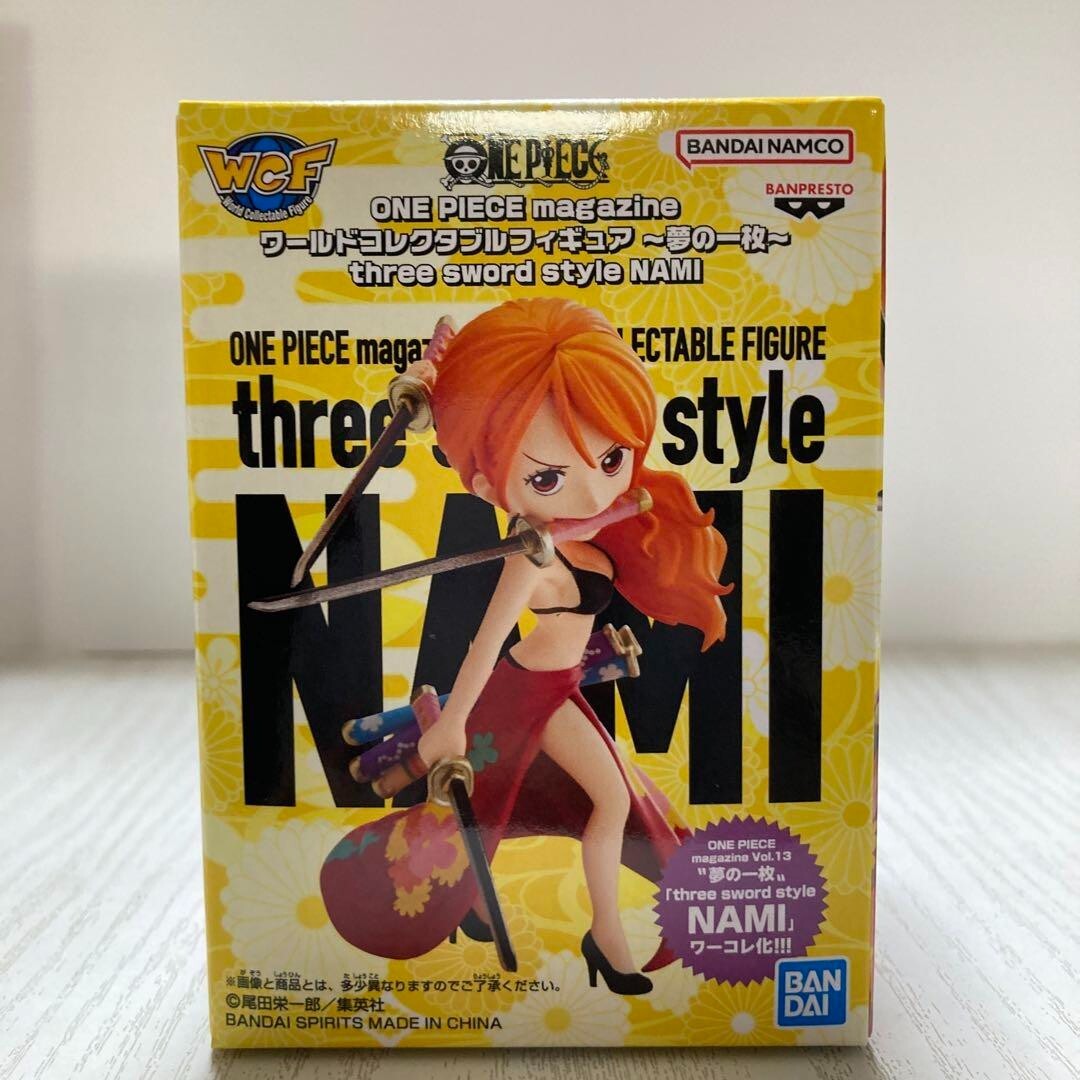 ONE PIECE Magazine World Collectable Figure Three Sword Style NAMI