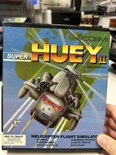 Super Huey II Cosmi Helicopter Simulator IBM Tandy 3.5" PC Computer Game