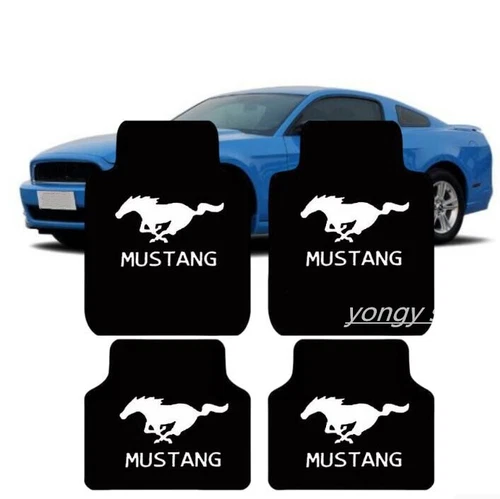 4PCS For Ford Mustang All Models Car Floor Mats Auto Carpets Universal Fit - Picture 2 of 7
