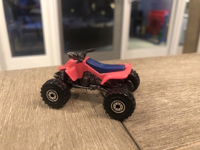 Hot Wheels 1986 Suzuki Quad Racer ATV 4 Wheeler Pink w ...