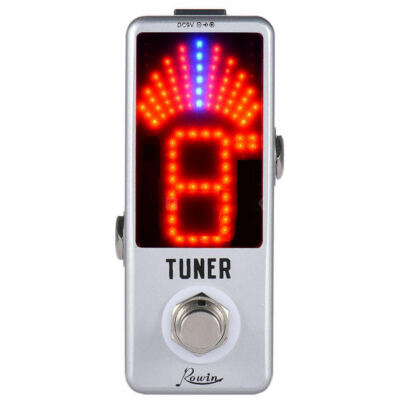 Mini Tuner Pedal Effect LED True Bypass for Guitar Bass Violin etc  New