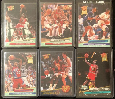 1992-93 Fleer Ultra - Michael Jordan, Harold Miner #293 Guarded by