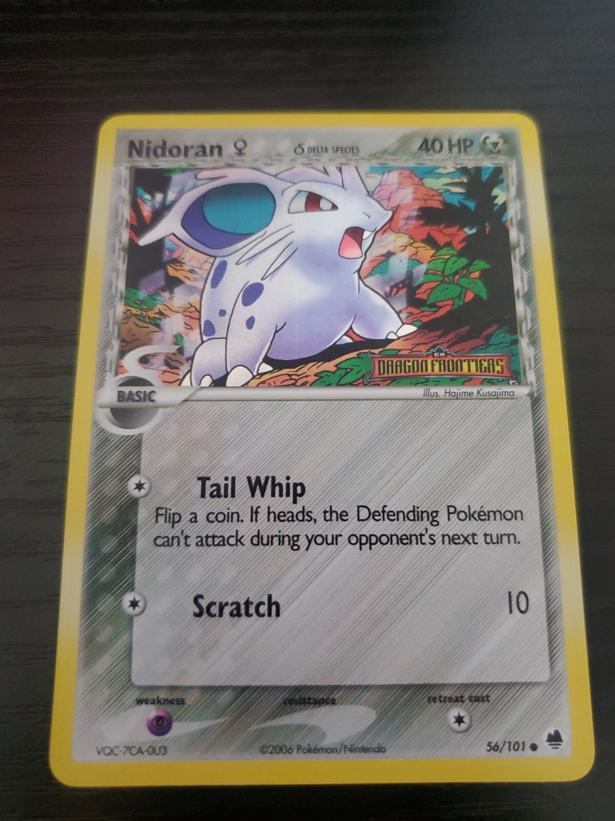(LP) Nidoran Delta Species Reverse Holo EX Dragon Frontiers 56/101 Pokemon