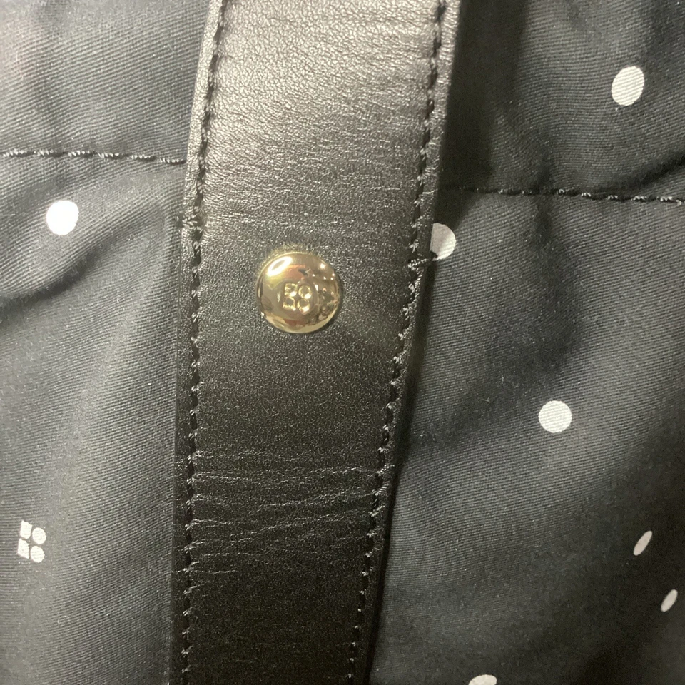 Kate Spade Vintage Black & White Polka Dot Satchel Bag EUC 88 - Image 2 of 4