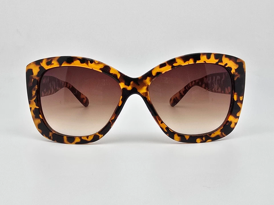 Gafas de sol Tahari TH558 Tokyo marco tortuga marrón lentes degradadas ojo de gato 55 mm Foto 2 de 4