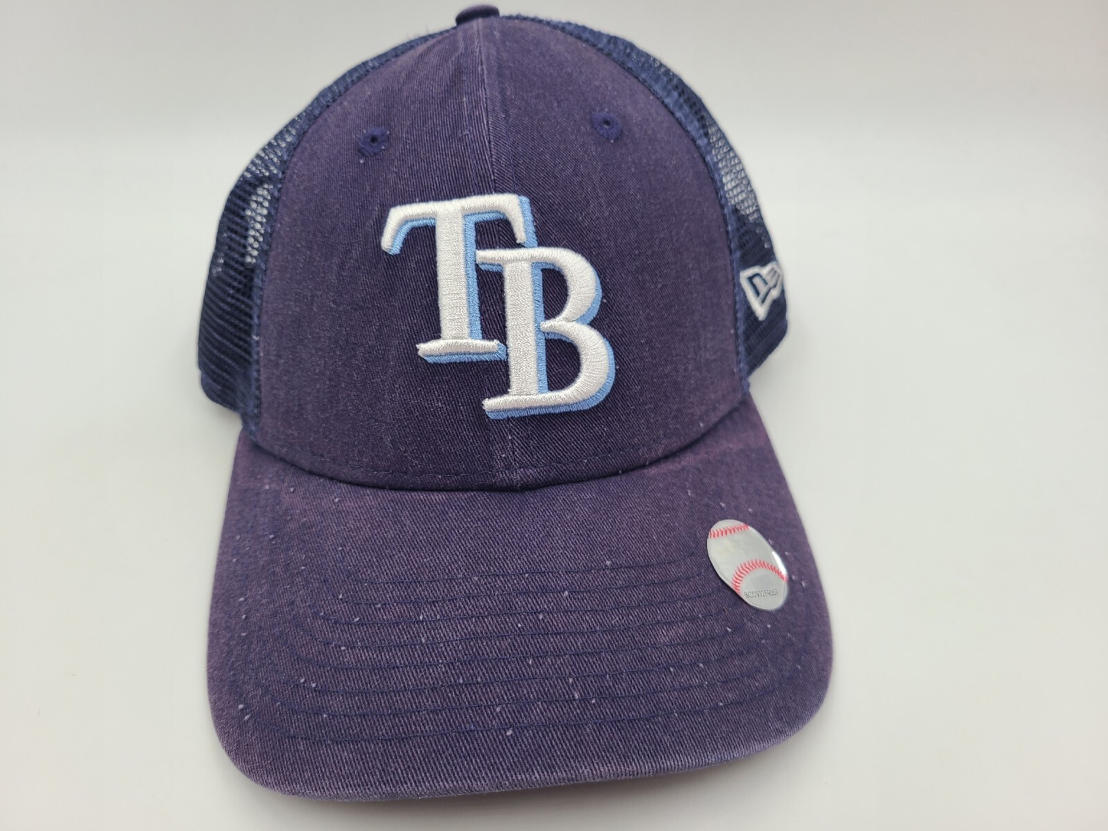Tampa Bay Rays New Era 9Forty Mesh Trucker Snapback Hat Cap Men MLB Blue/Purple