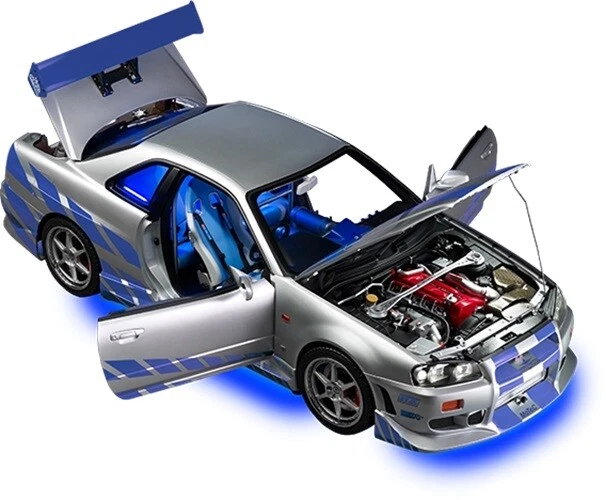 DeAGOSTINI Fast & Furious Nissan Skyline GT-R (R34) 1:8 Vol. 001 - 103 w/ Parts - Image 2 of 4