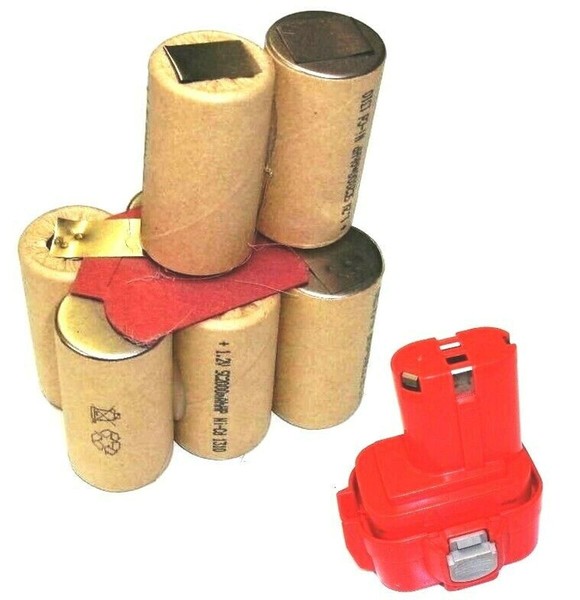 Tauschpack FüR Original Makita Akku 9,6 V 9120 / 9122 2.5 Ah Nicd Sanyo-image