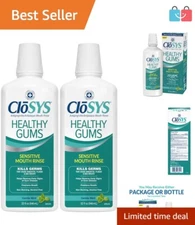 Non-Burning Antigingivitis Mouthwash - Alcohol-Free 64oz Gentle Mint Duo