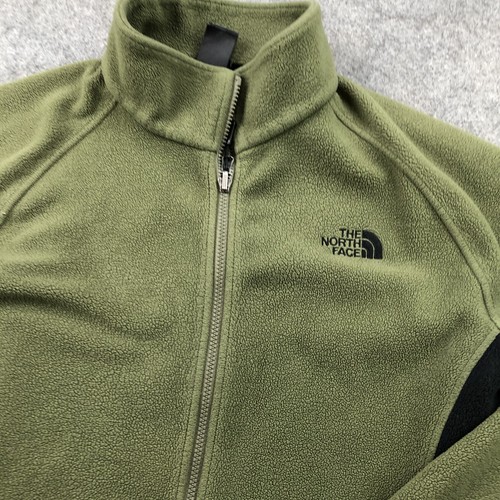 Vintage The North Face Jacket Men Large Green Zip Fleece Outdoors Embroidered - Picture 4 of 9