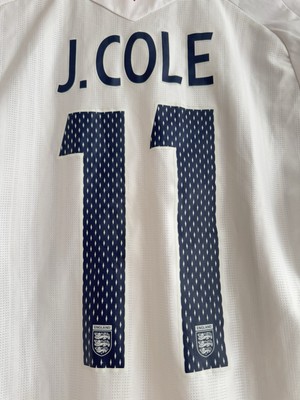 J.Cole England 2008-2009 Home Soccer Jersey Football Kit Shirt