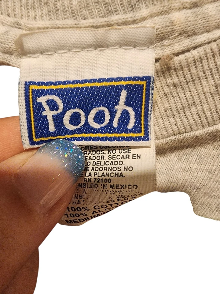 Camiseta De Colección Winnie The Pooh Pooh And Pals Sol Ropa Deportiva Talla M Años 90 Foto 3 de 4