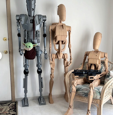 B1 Kampfdroide 1,90m Star Wars Life Size | 3D Cosplay Prop DIY | B1 Battle Droid