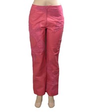 VTG METROSTYLE Sz 8 Barbiecore Genuine Leather/Suede Pants Pink Power 11-1298-6