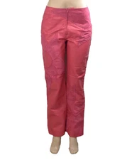 VTG METROSTYLE Sz 8 Barbiecore Genuine Leather/Suede Pants Pink Power 11-1298-6