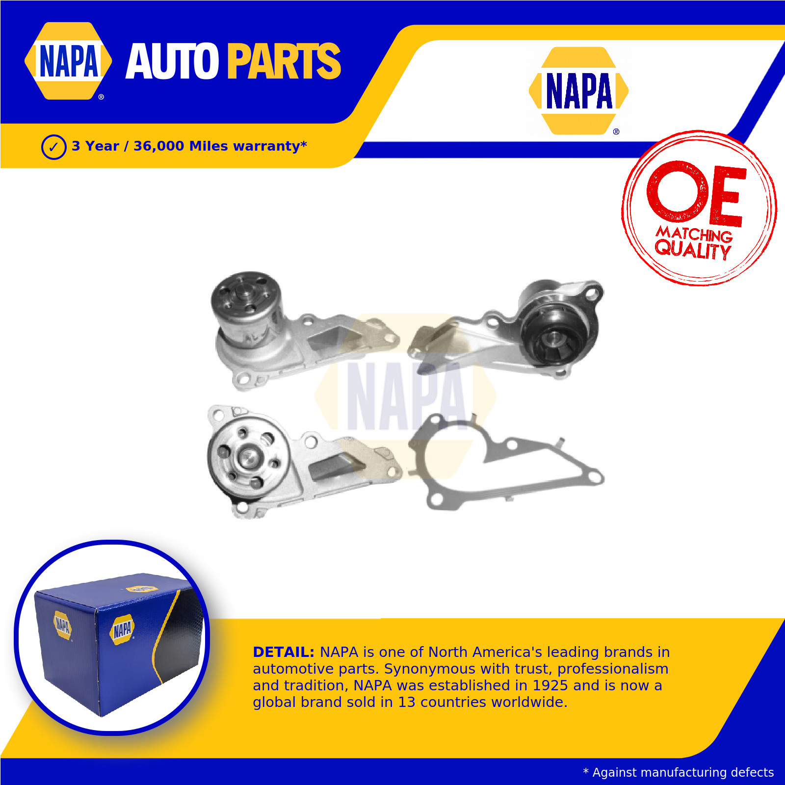 Water Pump fits NISSAN JUKE F16 1.0 2019 on HR10DDT Coolant NAPA 2101000Q3K New - Image 15
