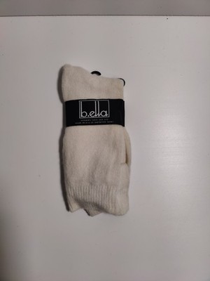 b.ella - Woman's socks - white - 82% cashmere blend - Made in USA**N15**