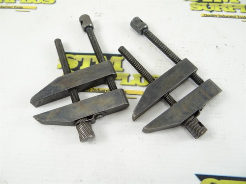 NICE PAIR OF STARETT TOOLMAKERS PARALLEL CLAMPS NO. 161-C 2-1/4" CAPACITY 