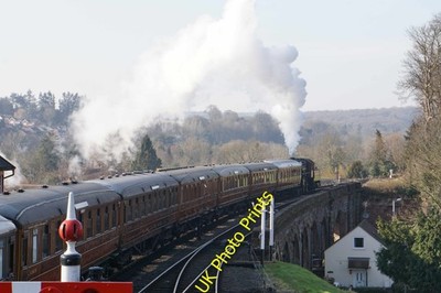 Photo A2 Train leaving Bewdley Bewdley/SO7875 The train is being pulled c2018