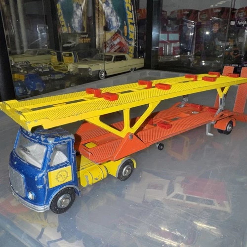 Vintage Dinky Toys 974 AEC Hoyer Car Transporter - Made In England