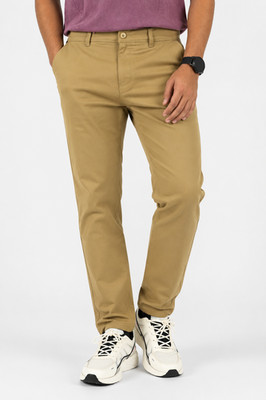 Mens Slim FIT Stretch Chino Trousers Casual Flat Front Flex Classic Full Pants