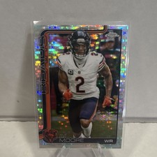 Topps 2025 Chrome DJ Moore #48 Chicago Bears Pulsar 