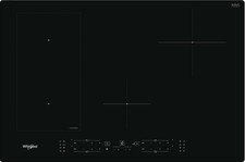 whirlpool table de cuisson induction 75cm 4 feux 7200w noir wlb2977ne