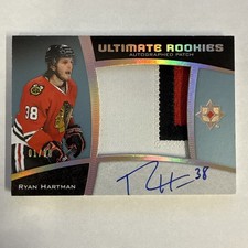 15-16 UD Ultimate Collection - Ultimate Rookies Auto Patch Ryan Hartman #1 /10
