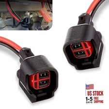 2 PCS EV6 EV14 Fuel Injector Connector Pigtail, with Wire Fuel Connector Plug,