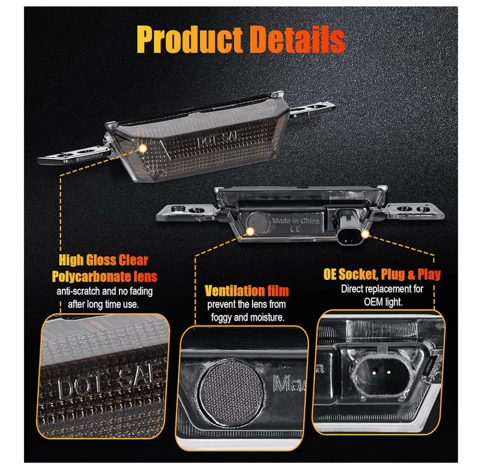 Led Grille Lights 丰田苔原限量版 SR5 2022 - 24 前侧标记灯 — 第 4/4 张图片