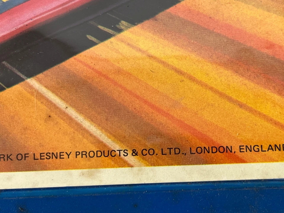 Estuche de transporte vintage azul Matchbox 1976 tiene capacidad para 48 coches Matchbox con bandejas Foto 4 de 4