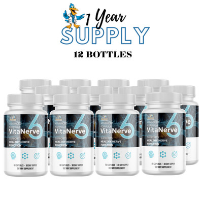 Vita Nerve 6- Brain Support- 12 Bottles- 720 Capsules