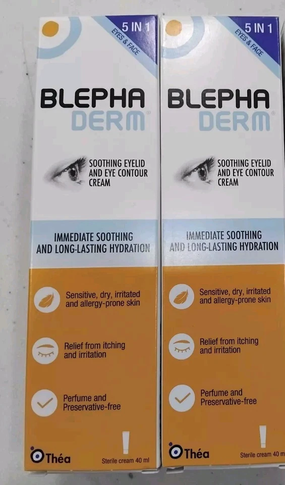 THEA 2 x BLEPHADERM Soothing Eyelid and Eye Contour Cream 5-in-1 40ml** 02/27