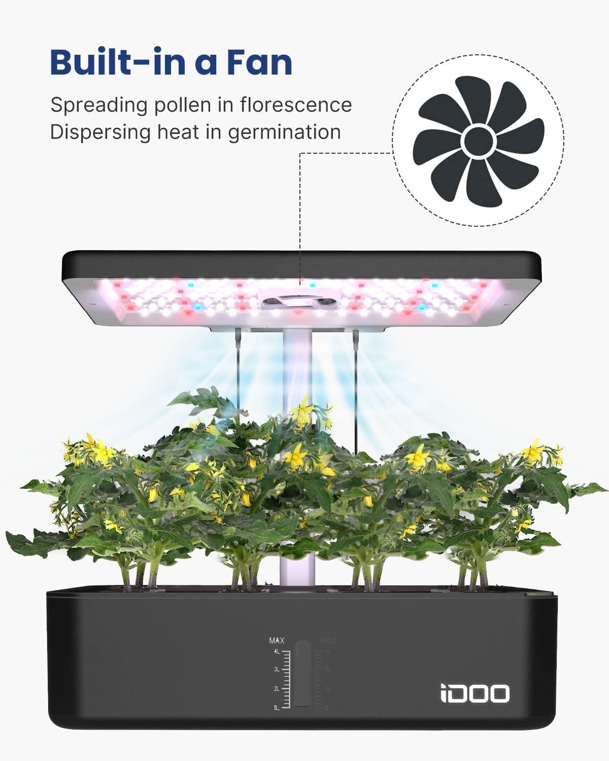 Automatic Hydroponics Kit with Grow Light