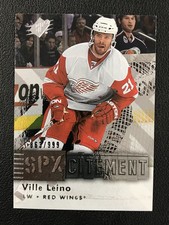 2009-10 SPx #X41 Ville Leino SPxcitement /999 Detroit Red Wings
