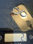 Sterling Silver 925 Vintage Art Deco Stud Pierced Earrings Hoops Circle Smooth — photo 8