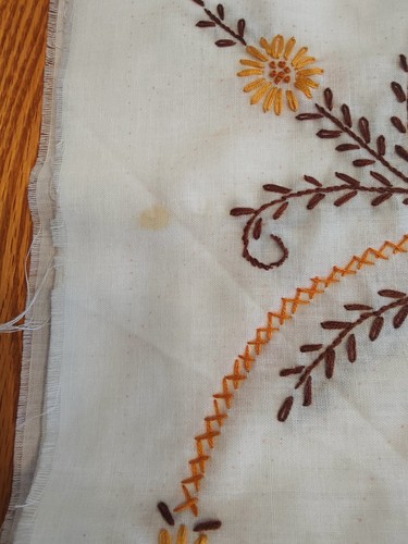 18" Quilt Blocks finished crossstitch embroidery, 2 different Designs, Set of 15 - Picture 9 of 14