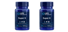 Life Extension Super K Vitamin K1, Vitamin  K2 90 softgels 2 Pack * New Freeship